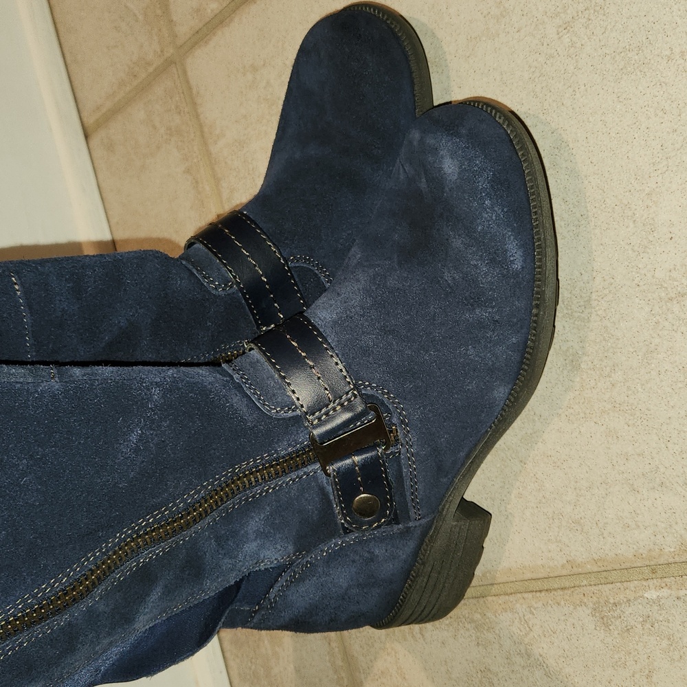 Earth Origins by Earth blue partial suede boots Suze 6M - Picture 3 of 17
